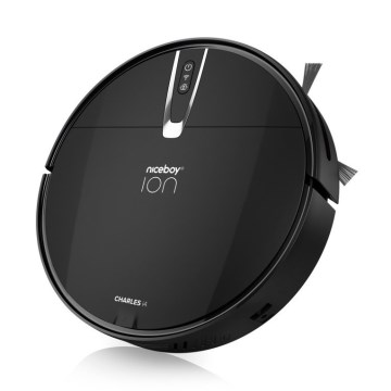 Niceboy ION Charles i4 - Inteligentny robot sprzątający 2w1 4400 mAh Wi-Fi czarny + Pilot zdalnego sterowania