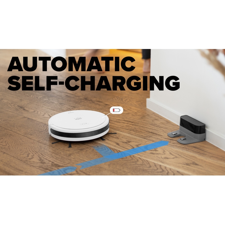 Niceboy ION Charles i6 - Inteligentny robot sprzątający 2w1 2600 mAh Wi-Fi biały