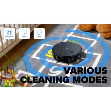 Niceboy ION Charles i6 - Inteligentny robot sprzątający 2w1 2600 mAh Wi-Fi czarny