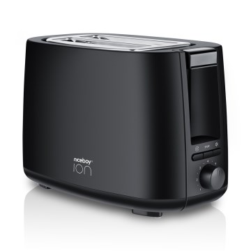 Niceboy ION Cruncher C1 - Toster z dwoma otworami i piekarnik 750W/230V czarny