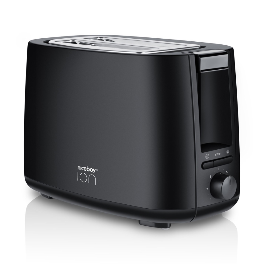Niceboy ION Cruncher C1 - Toster z dwoma otworami i piekarnik 750W/230V czarny