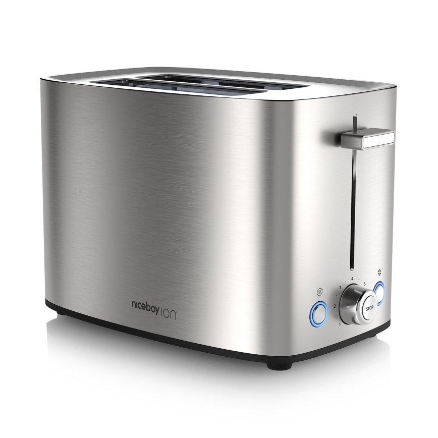 Niceboy ION Cruncher C4 - Toster z dwoma otworami i piekarnik 850W/230V stal nierdzewna