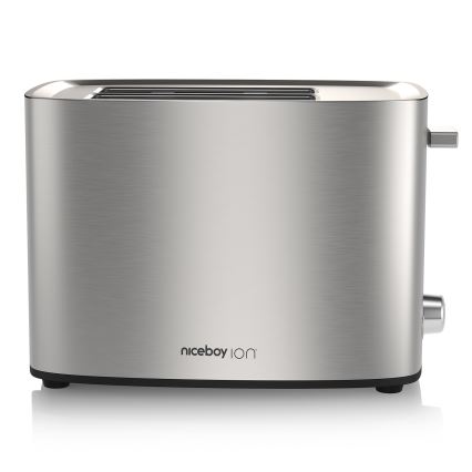 Niceboy ION Cruncher C4 - Toster z dwoma otworami i piekarnik 850W/230V stal nierdzewna