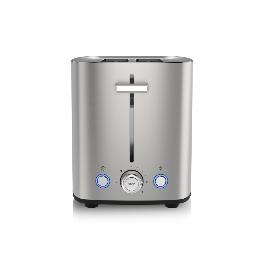 Niceboy ION Cruncher C4 - Toster z dwoma otworami i piekarnik 850W/230V stal nierdzewna