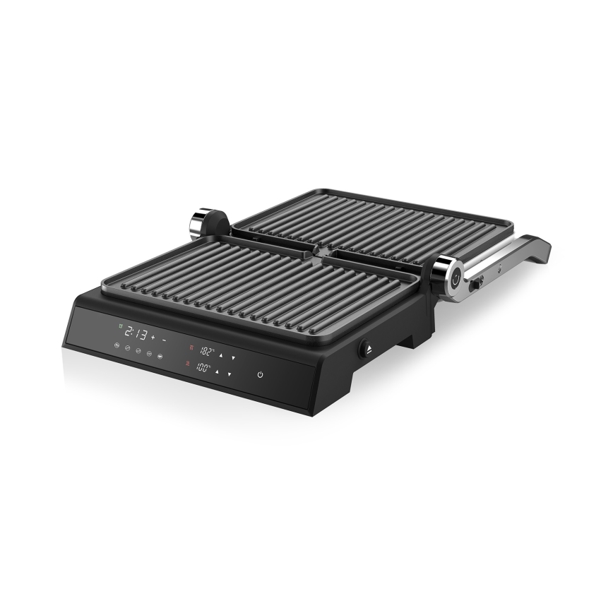Niceboy ION Grillmaster - Grill elektryczny 2000W/230V czarny/matowy chrom