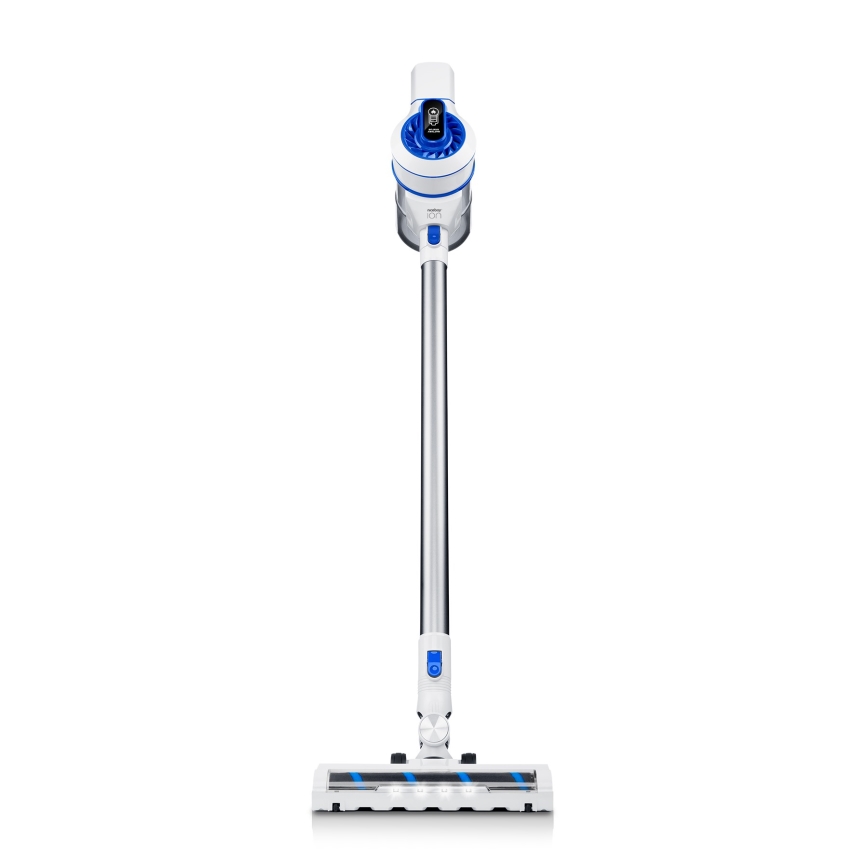 Niceboy ION Hurricane H5 - Bezprzewodowy odkurzacz pionowy 2w1 150W/2200 mAh biały/niebieski