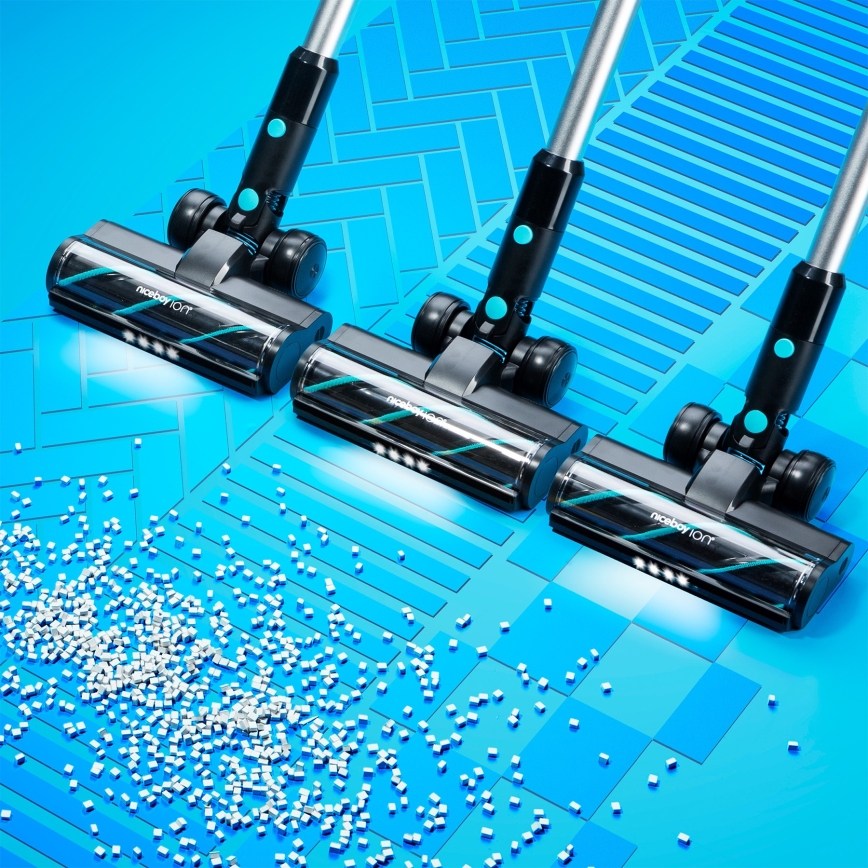 Niceboy ION Hurricane H9 - Elastyczny bezprzewodowy odkurzacz sztyftowy 2w1 400W/2200 mAh czarny
