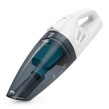Niceboy ION Hurricane R1 - Odkurzacz ręczny z akumulatorem 50W/2200 mAh biały/niebieski