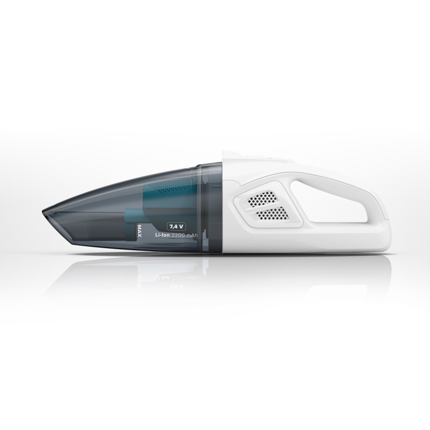Niceboy ION Hurricane R1 - Odkurzacz ręczny z akumulatorem 50W/2200 mAh biały/niebieski
