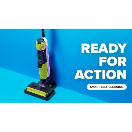 Niceboy ION Hurricane W9 - Bezprzewodowy odkurzacz pionowy 2w1 180W/2600 mAh czarny