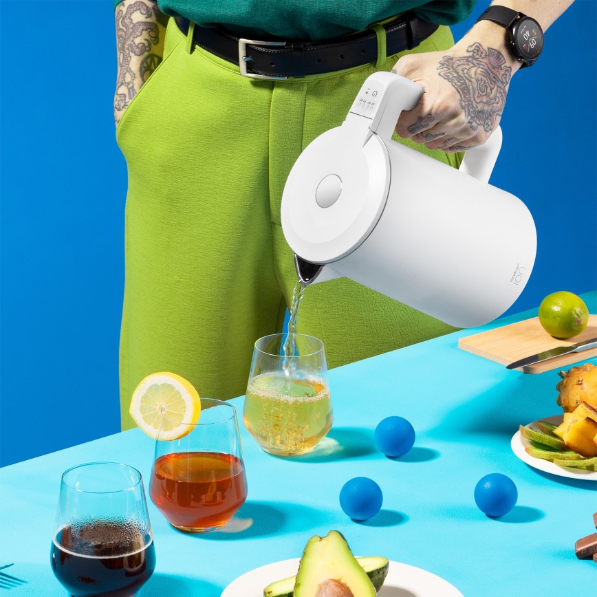 Niceboy ION SmartKettle - Inteligentny czajnik z termoregulacją 1,7 l 2200W/230V Wi-Fi biały
