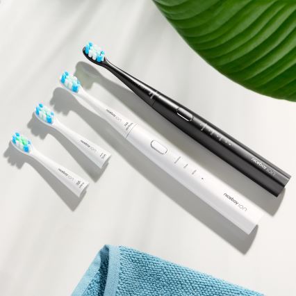 Niceboy ION Sonic Lite - Soniczna szczoteczka do zębów 500 mAh IPX7 czarna