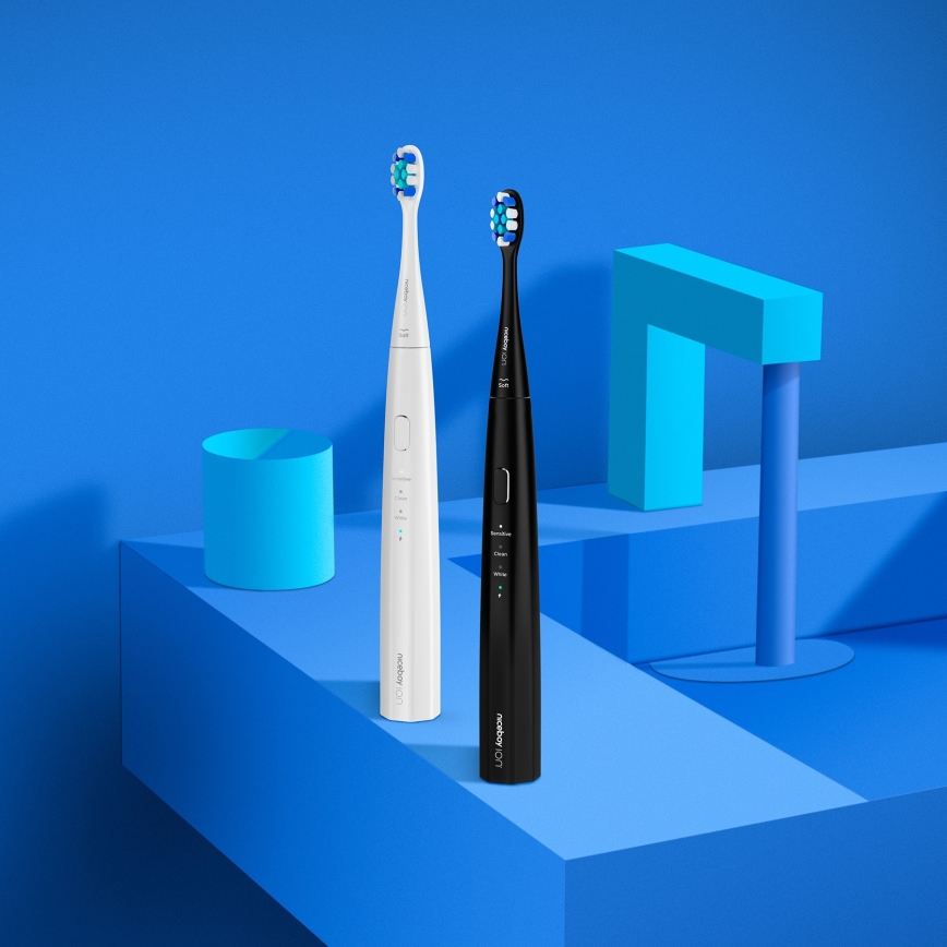 Niceboy ION Sonic Lite - Soniczna szczoteczka do zębów 500 mAh IPX7 czarna