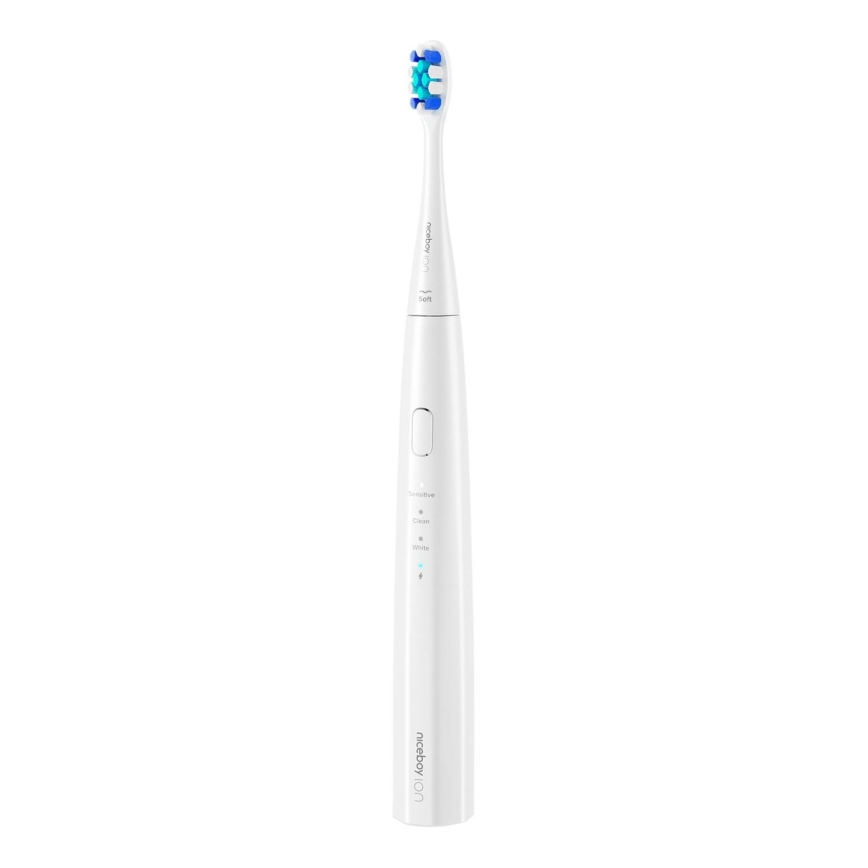 Niceboy ION Sonic Lite - Soniczna szczoteczka do zębów IPX7 biała