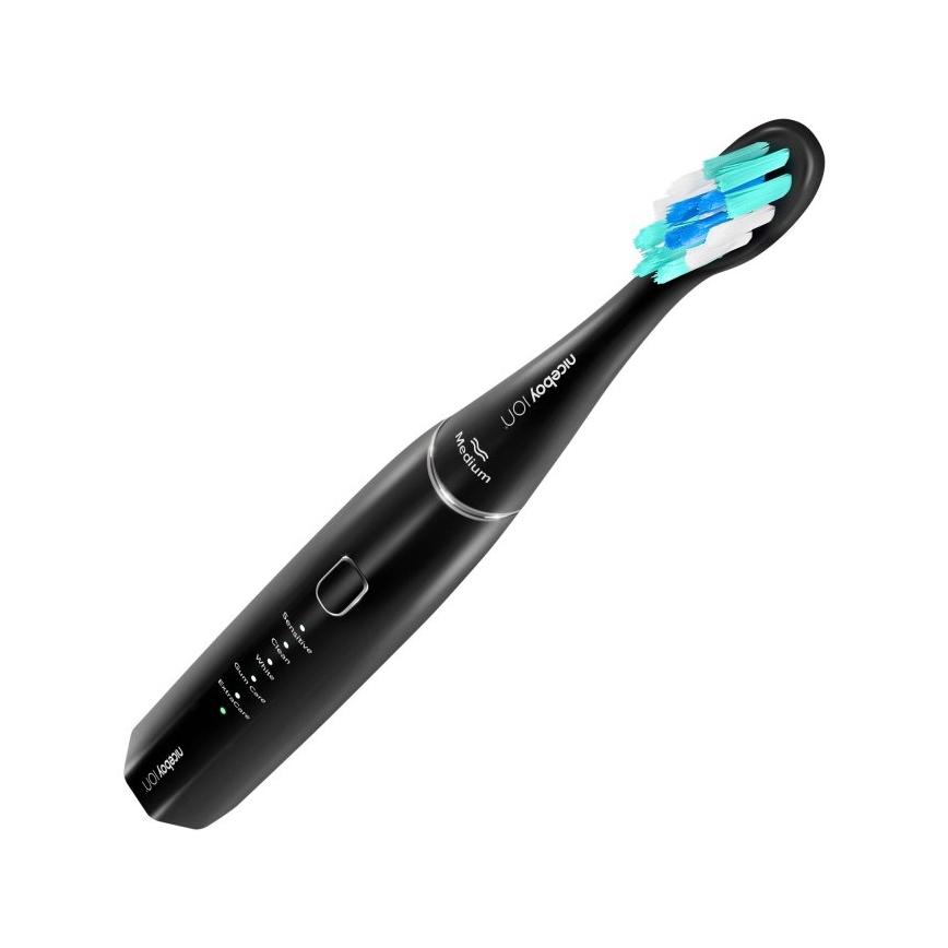 Niceboy ION Sonic - Soniczna szczoteczka do zębów 800 mAh IPX7 czarna