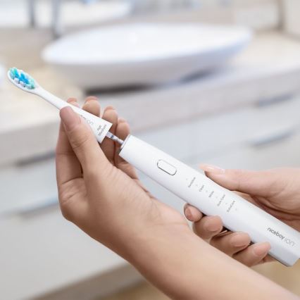 Niceboy ION Sonic - Soniczna szczoteczka do zębów 800 mAh IPX7 biała