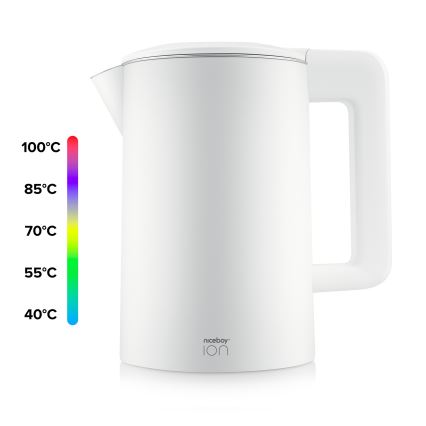 Niceboy ION ThermoKettle TK5 - Czajnik z termoregulacją 1,7 l 2200W/230V biały