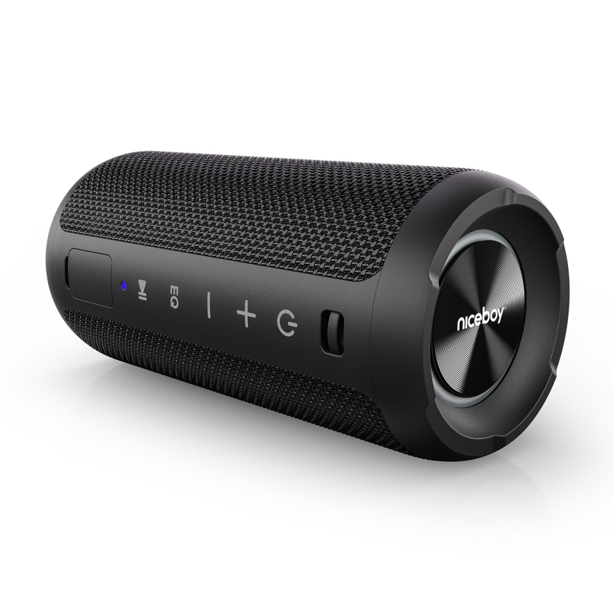 Niceboy Orion - LED Głośnik bezprzewodowy z mikrofonem 24W/2200 mAh IPX7 czarny
