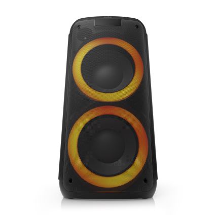 Niceboy PARTY Boss 2 - Bezprzewodowy głośnik LED z mikrofonem i funkcją powerbanki 200W/4500 mAh + pilot zdalnego sterowania