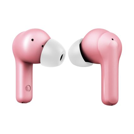 Niceboy Pins 4 - Bezprzewodowe słuchawki z ANC 400 mAh + 2x 50 mAh IPX4 różowe