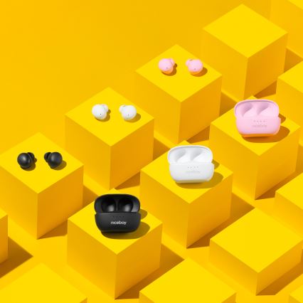 Niceboy Podsie 4 POP - Bezprzewodowe słuchawki 400 mAh + 2×40 mAh IPX4 różowe