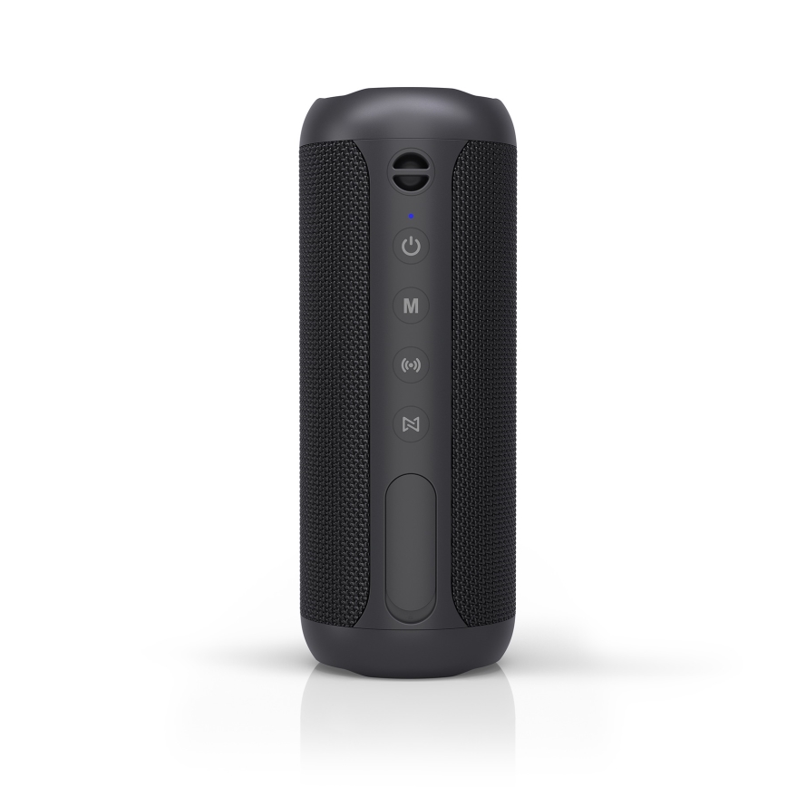 Niceboy Polaris - LED Głośnik bezprzewodowy z mikrofonem 30W/4000 mAh IPX7 czarny