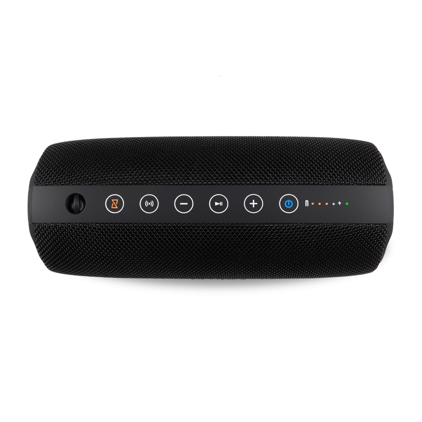 Niceboy Titan 4 - LED Głośnik bezprzewodowy z mikrofonem i funkcji powerbanky 50W/4000 mAh IPX7 czarny