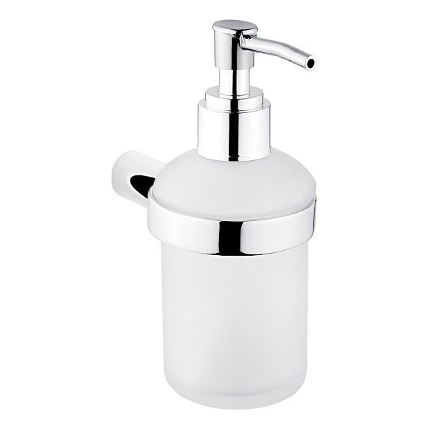 NIMCO BR 11031C-26 - Dozownik mydła ścienny BORMO 180 mat. matowy szkło/chrom błyszczący