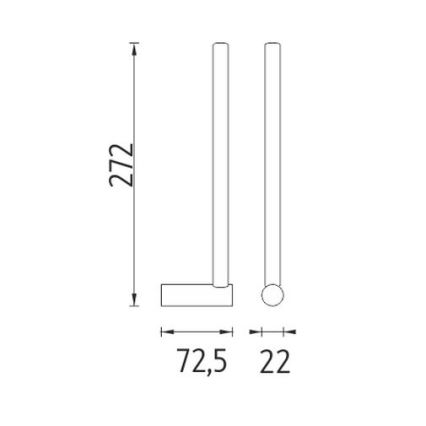 NIMCO BR 11055S-26 - Uchwyt na papier toaletowy BORMO chrom błyszczący