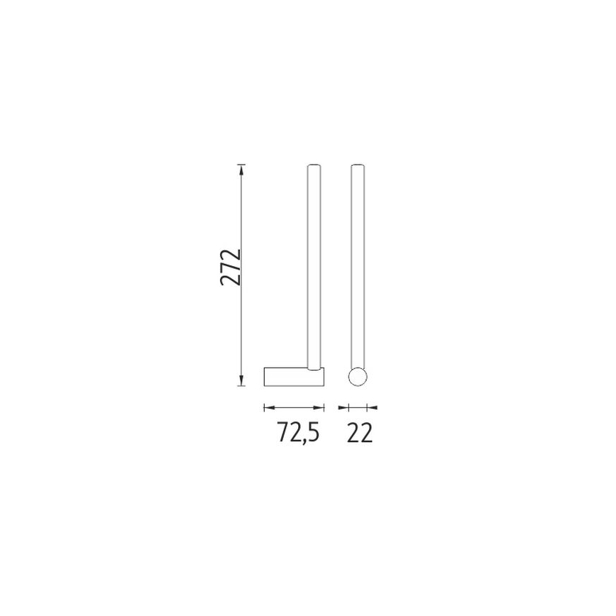 NIMCO BR 11055S-26 - Uchwyt na papier toaletowy BORMO chrom błyszczący