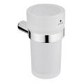 NIMCO BR 11058W-26 - Naścienny uchwyt na szczoteczkę do zębów BORMO matowy szkło/chrom błyszczący
