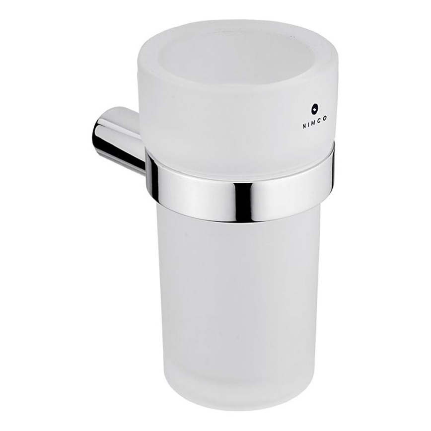 NIMCO BR 11058W-26 - Naścienny uchwyt na szczoteczkę do zębów BORMO matowy szkło/chrom błyszczący