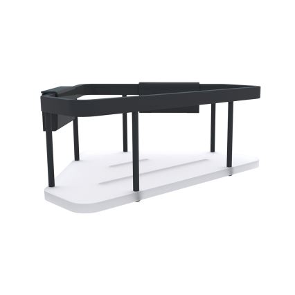 NIMCO Ki-14003-B-90 - Półka ścienna pod prysznic KIBO matowy czarny/biały