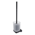 NIMCO MAC 29094CN-90 - Szczotka toaletowa montowana na ścianie MAYA matowe szkło/matowy czarny