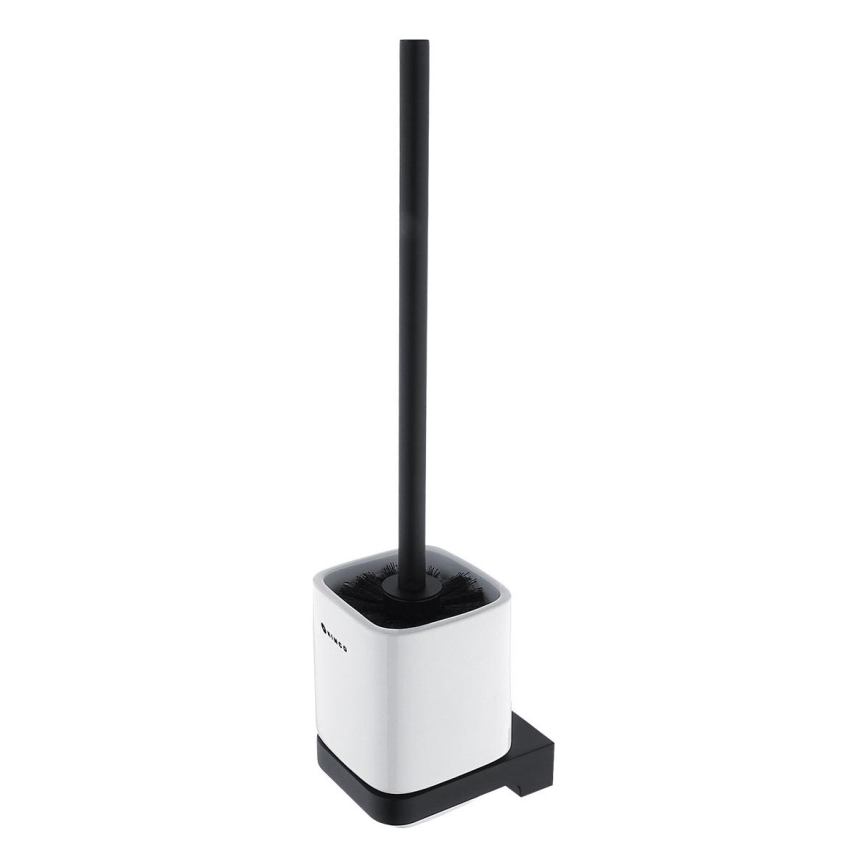 NIMCO MAC 29094KN-90 - Szczotka toaletowa montowana na ścianie MAYA biała/matowy czarny