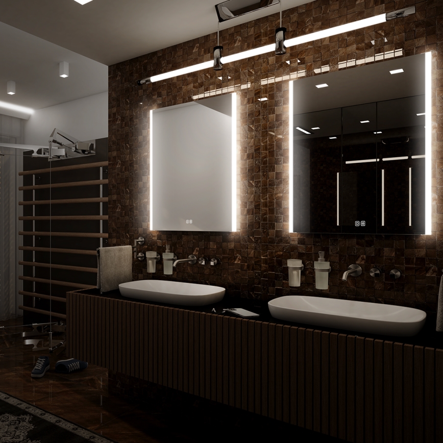 NIMCO ZP 11001VX - LED Ściemnialne poświetlane lustro łazienkowe LED/21W/230V 3000-6500K 70x50 cm IP44