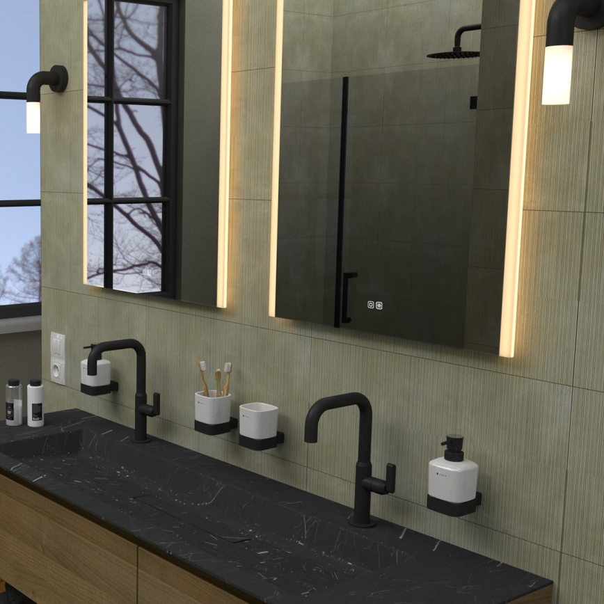 NIMCO ZP 11002VX - Ściemnialne lustro łazienkowe z podświetleniem LED/24W/230V 3000-6500K 80x60 cm IP44