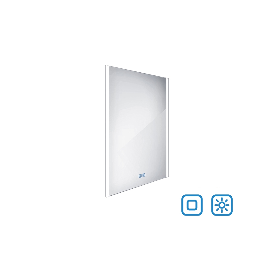 NIMCO ZP 11002VX - LED Ściemnialne podświetlane lustro łazienkowe LED/24W/230V 3000-6500K 80x60 cm IP44