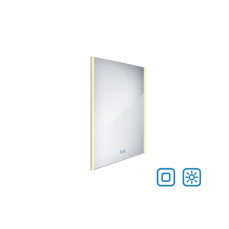 NIMCO ZP 11002VX - LED Ściemnialne podświetlane lustro łazienkowe LED/24W/230V 3000-6500K 80x60 cm IP44