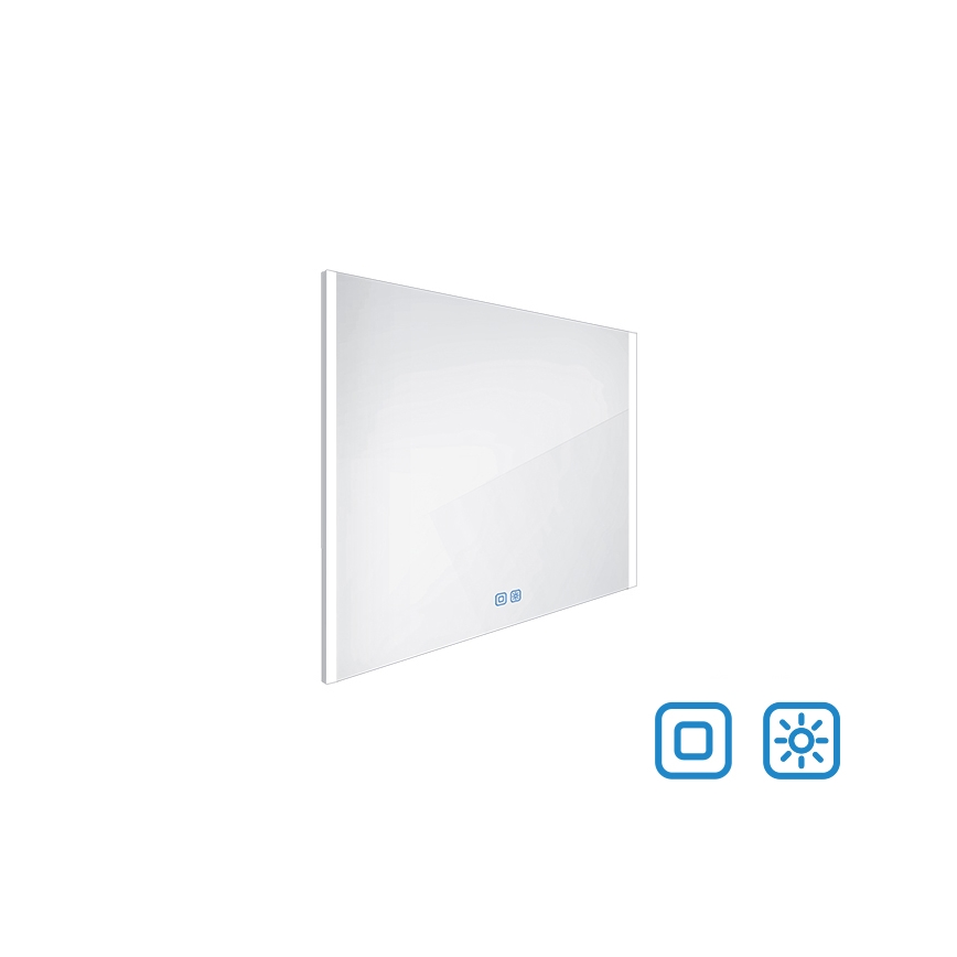 NIMCO ZP 11003VX - LED Ściemnialne podświetlane lustro łazienkowe LED/21W/230V 3000-6500K 70x80 cm IP44