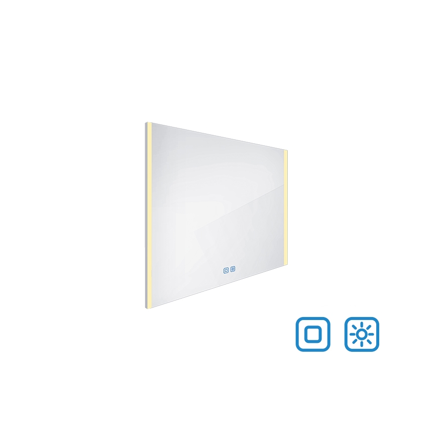 NIMCO ZP 11003VX - LED Ściemnialne podświetlane lustro łazienkowe LED/21W/230V 3000-6500K 70x80 cm IP44