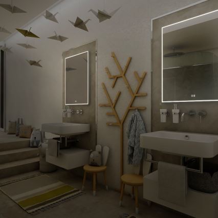 NIMCO ZP 13001VX - ściemnialne łazienkowe lustro podświetlane LED/35W/230V 3000-6500K 70x50 cm IP44