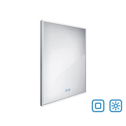 NIMCO ZP 13002VX - ściemnialne podświetlane lustro łazienkowe LED/41W/230V 3000-6500K 80x60 cm IP44