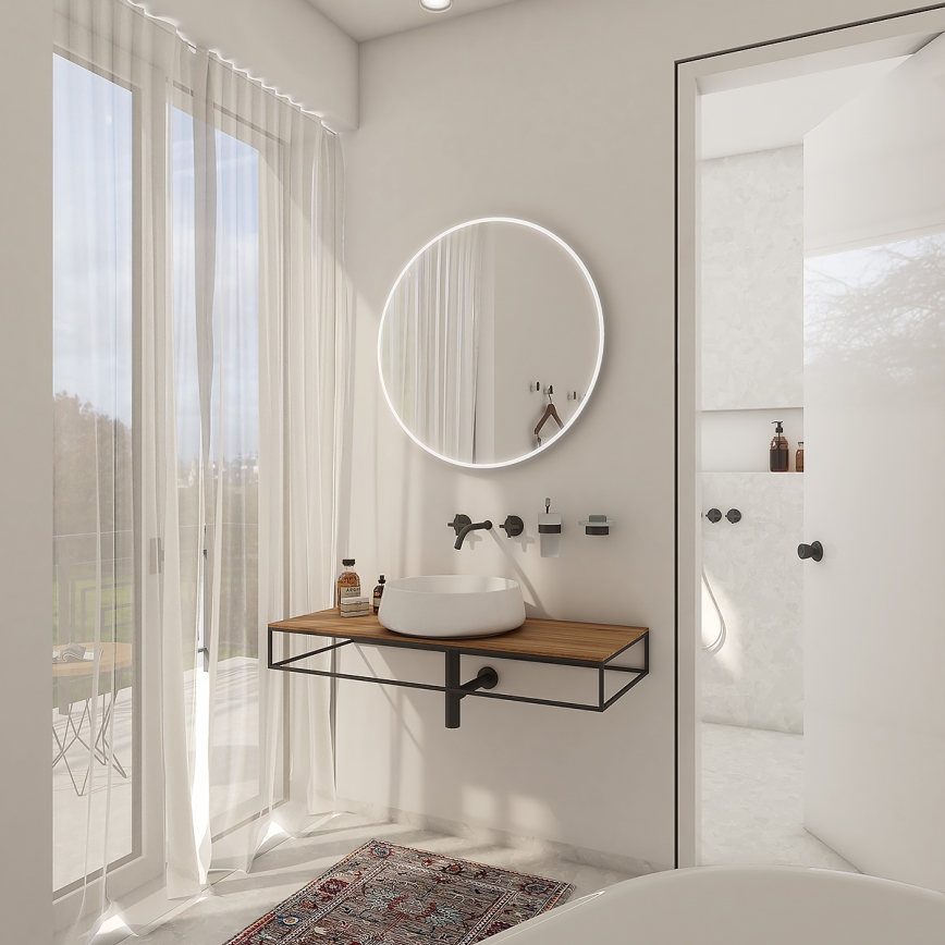 NIMCO ZP 26000R - Lustro łazienkowe z podświetleniem LED/26W/230V 6500K Ø 60 cm IP44