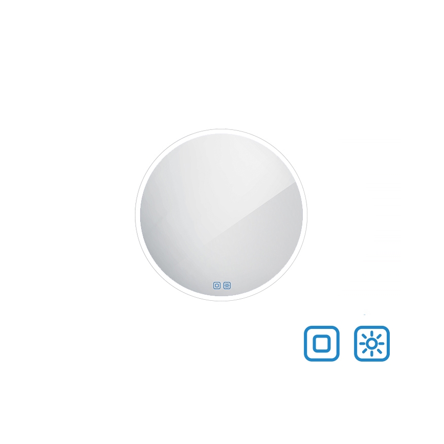 NIMCO ZP 26000RVX - LED ściemnialne łazienkowe lustro z podświetleniem LED/26W/230V 3000–6500K śr. 60 cm IP44