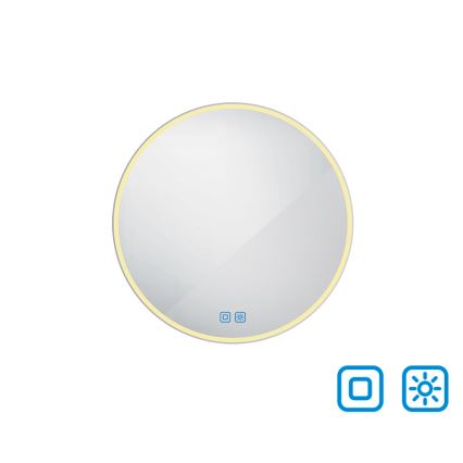 NIMCO ZP 26000RVX - LED ściemnialne łazienkowe lustro z podświetleniem LED/26W/230V 3000–6500K śr. 60 cm IP44