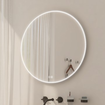 NIMCO ZP 26000RVX - LED ściemnialne łazienkowe lustro z podświetleniem LED/26W/230V 3000–6500K śr. 60 cm IP44