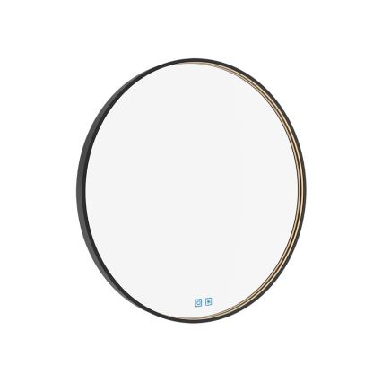 NIMCO ZPC 31000RVX-90 - LED Ściemnialne podświetlane lustro łazienkowe LED/20W/230V 3000-6500K śr. 60 cm matowy czarny IP44