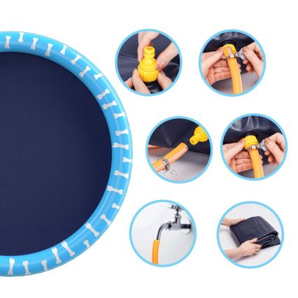 Nobleza - Basen dla psów z fontanną wodną o średnicy 1,4 m