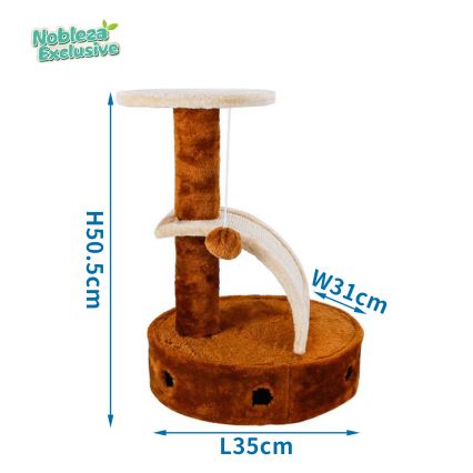 Nobleza - Drapak dla kota 50,5x35x31cm brązowy